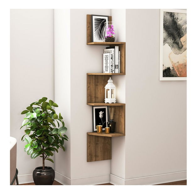 Polička Cornie 2 (ořech)