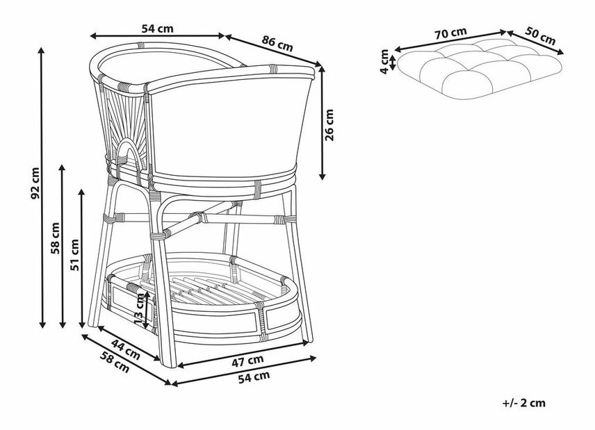 Dětská postýlka Lagza (přírodní)