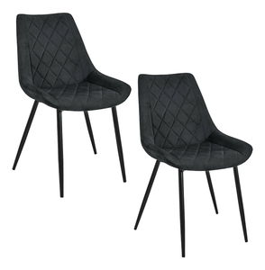 Jídelní židle Sariel (černá) (2ks)