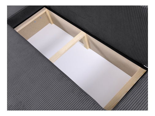 Rohová sedačka U Kasuna U (tmavě zelená + černá) (s úl. prostorem)