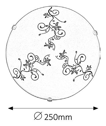 Stropní svítidlo Bloomy 1847 (bílá + černá)