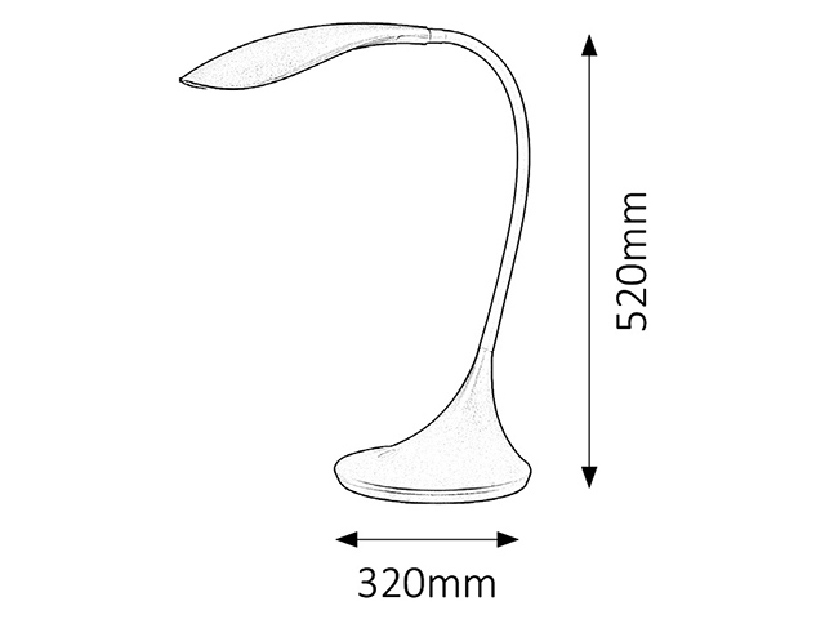 Stojanová lampa Dominic 4164 (černá)