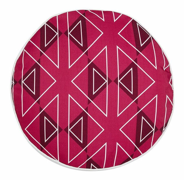 Sada 2 ozdobných polštářů ⌀ 40 cm Mezza (růžová)