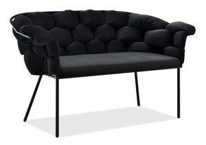 Pohovka dvousedačka Pegaban (černá)