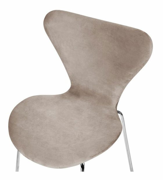 Set 2 ks jídelních židlí Baylor (béžová + stříbrná)