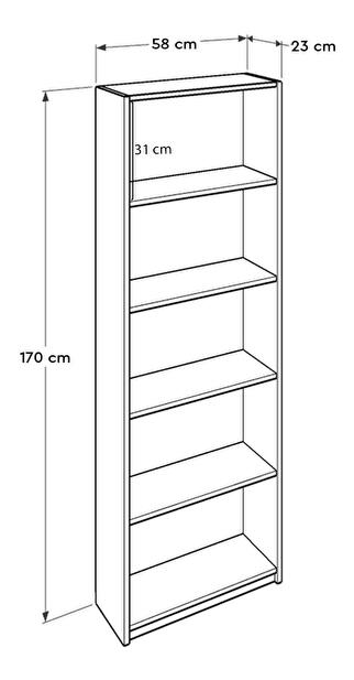 Regál Madobo 6 (bílá)