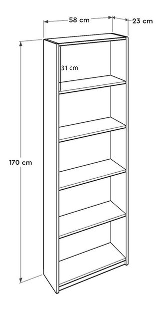 Regál Madobo 6 (bílá)