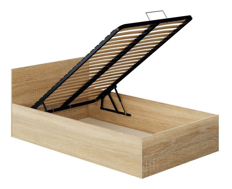 Jednolůžková postel 120 cm Discutibles (dub sonoma) (s roštem) (s úl. prostorem)