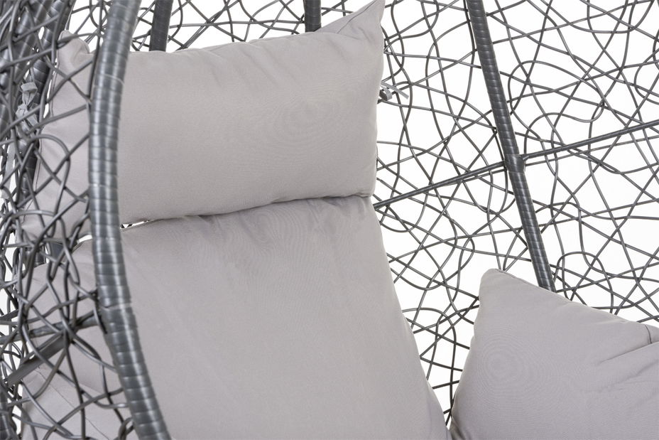 Závěsné křeslo Cleopatra (tmavě šedá + světle šedá)