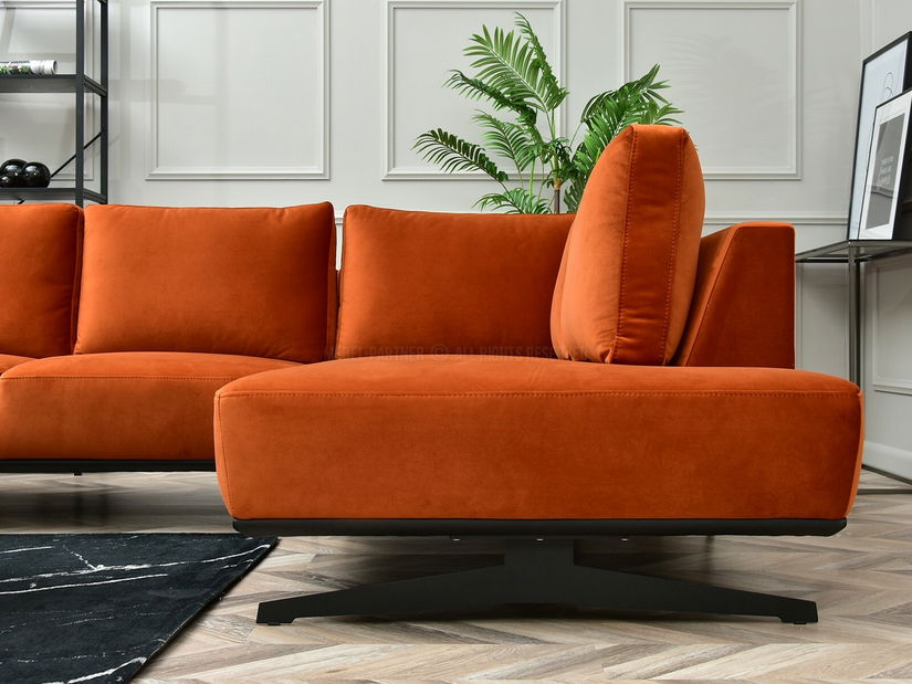 Rohová sedačka Números (černá)