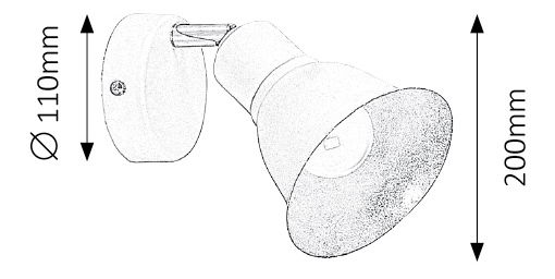 Bodové svítidlo Annie 5906 (bílá + zlatá)