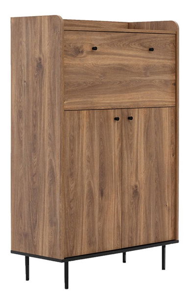 Komoda Percival PC3 (černá + brandy castello)