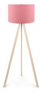 Stojanová lampa Comporollo 1 (růžová + dub)