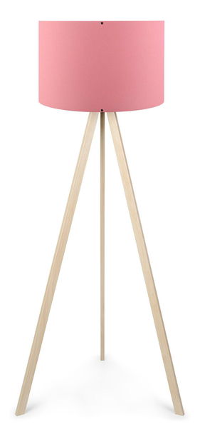 Stojanová lampa Comporollo 1 (růžová + dub)