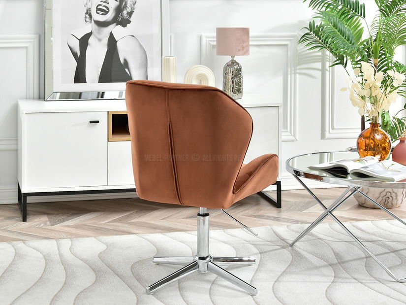 Křeslo Velma S (měděná + chromová)