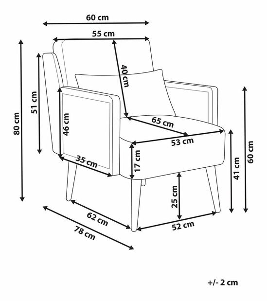 Křeslo Oruza (béžová)