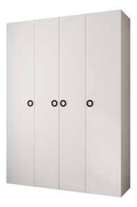 Šatní skříň 180 cm Carmela 50-1 (bílá + černá)