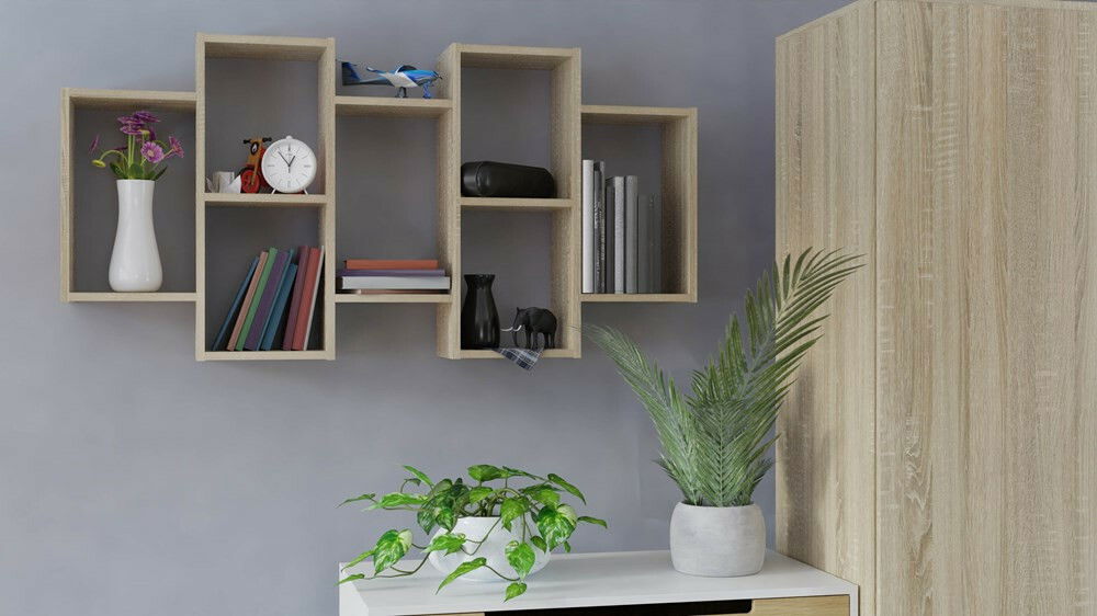 Nástěnná police Batiscafo 1 (dub sonoma)