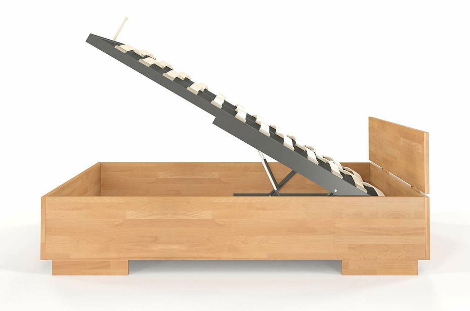 Manželská postel 180 cm Naturlig Larsos High BC (buk)