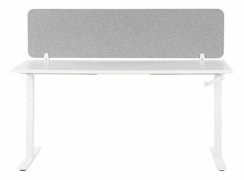 Přepážka na pracovní stůl 160x40 cm Whitley (světle šedá)