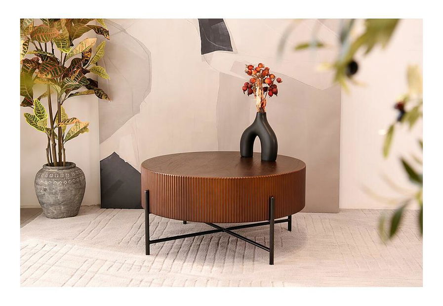 Konferenční stolek Harrison (černá + dub)