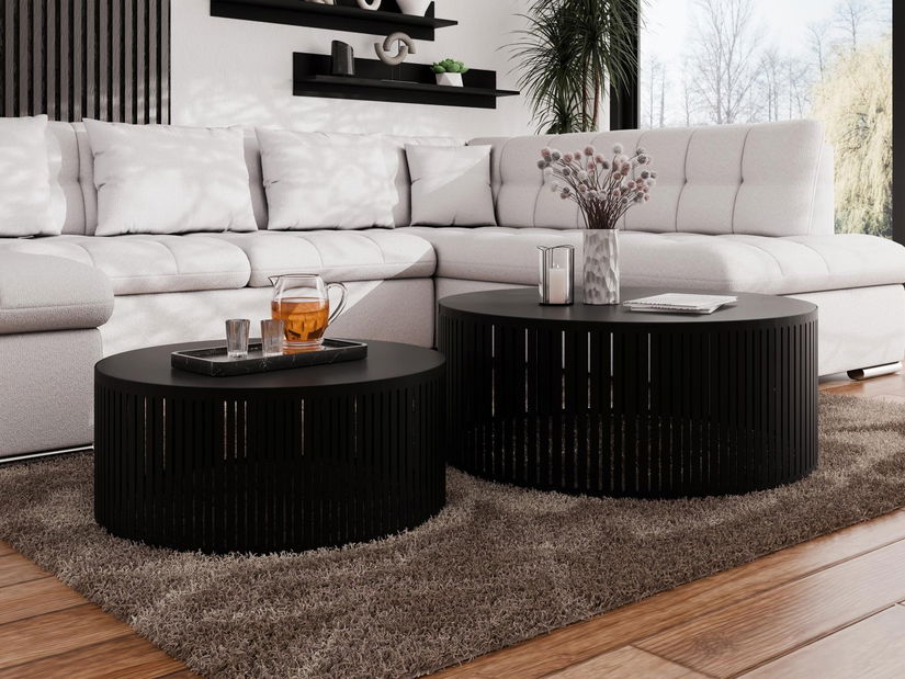 Sada 2 konferenčních stolků Mirjan Kenozi (černá) (výprodej)