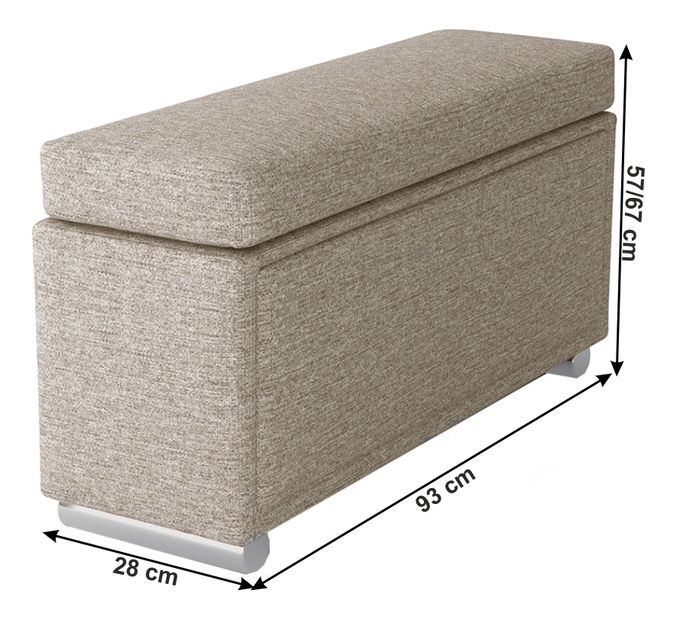 Opěrka na ruce Buba (sivobéžová) (P)