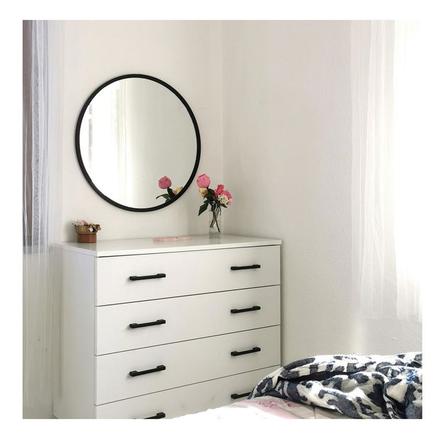 Zrcadlo cheval Piseni (černá)