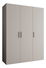 Šatní skříň 150 cm Borry 1 (kašmír + stříbrná)