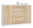 Komoda Keanu IV (bílá + dub sonoma)