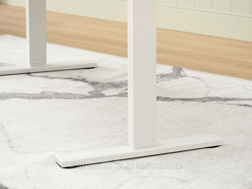 PC stolek Osto 140 (dub bílý + černá)