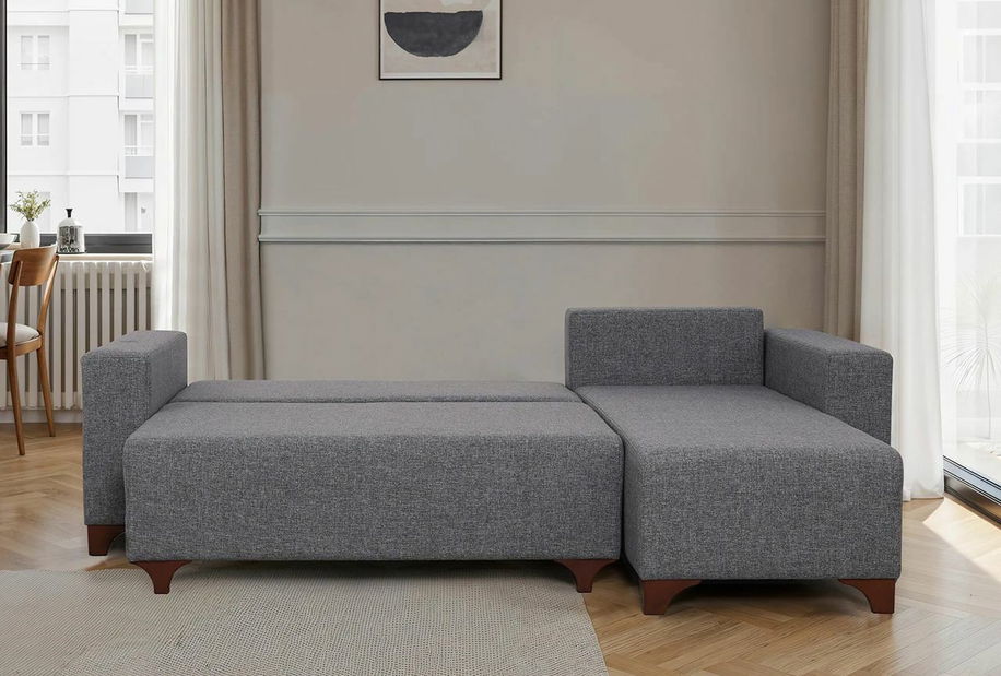 Rohová sedačka Tlofa (antracit) (P)