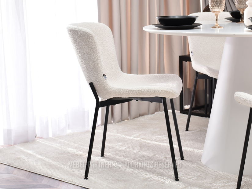 Židle Kirkland (krémová + černá)