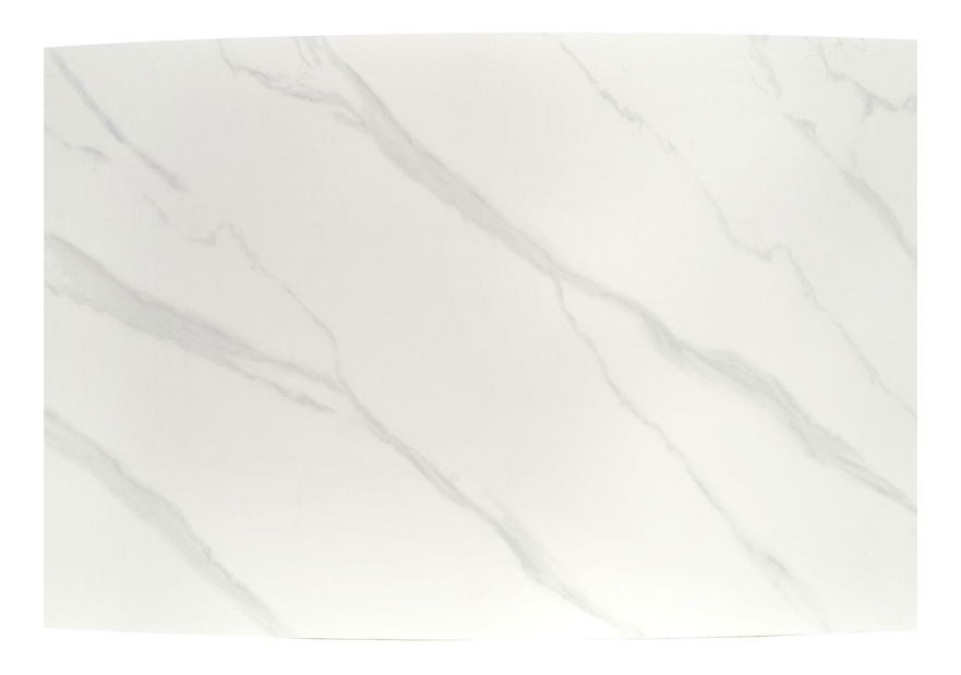 Jídelní stůl Clementine (bílý mramor + zlatá) (pro 6 osob)