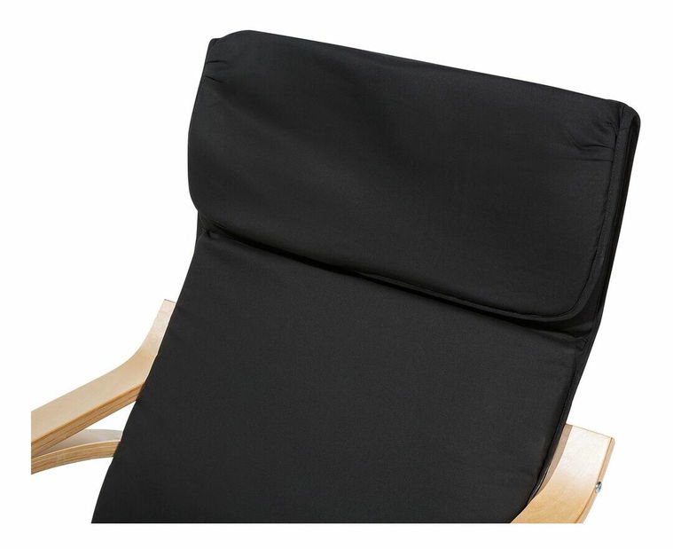 Houpací křeslo WELLO (textil) (černá)