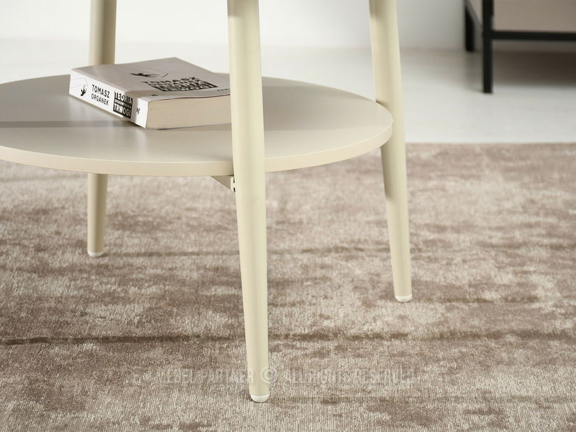 Konferenční stolek Randolf S (popelavě béžová + krémová)