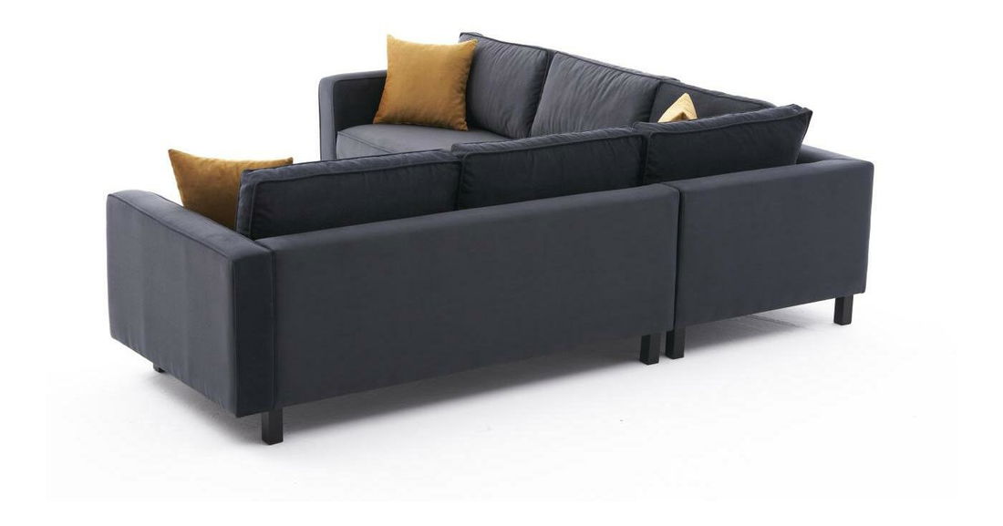 Rohová sedačka Kalen 2 (antracit + černá)