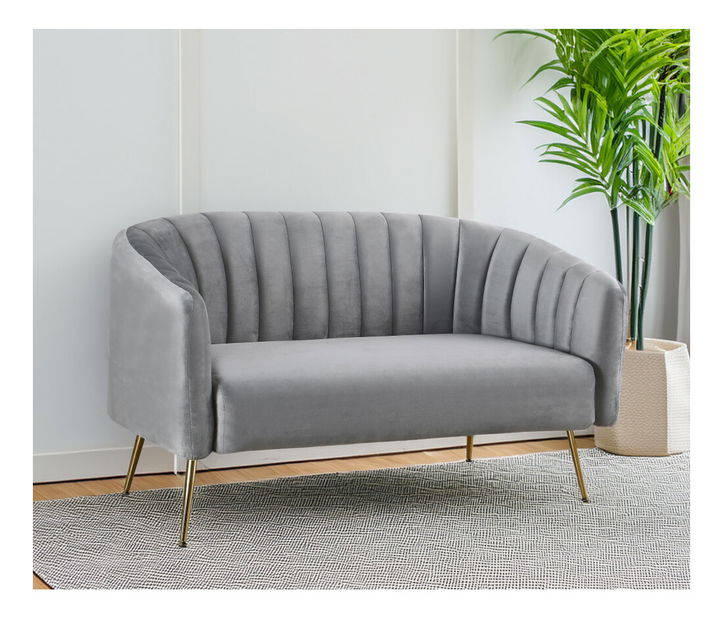 Designový 2-sed Bagie (šedá)