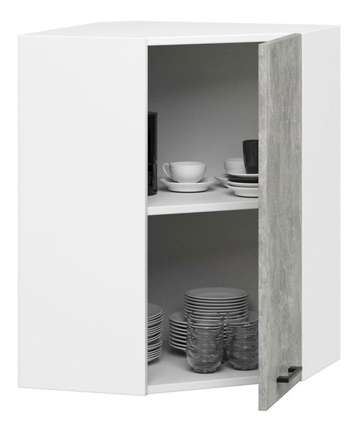 Horní kuchyňská skříňka Ozara W60 60 (bílá + beton)