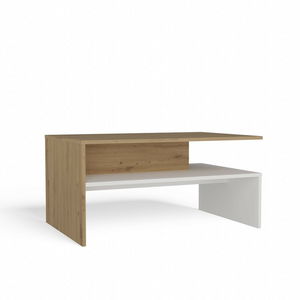 Konferenční stolek Bolivar 1 (dub artisan + bílá)