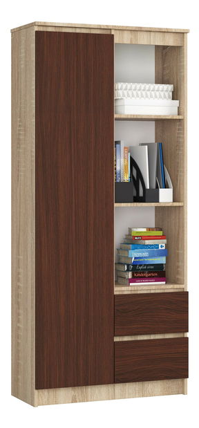 Regál Rehana (dub sonoma + wenge)