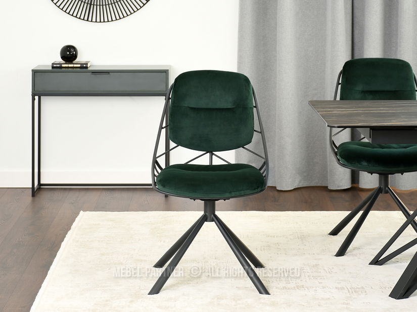 Židle Brooklyn (zelená + černá)