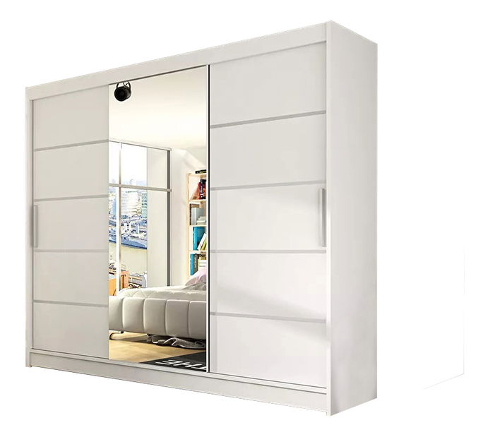 Šatníková skříň Alexander (bílá)