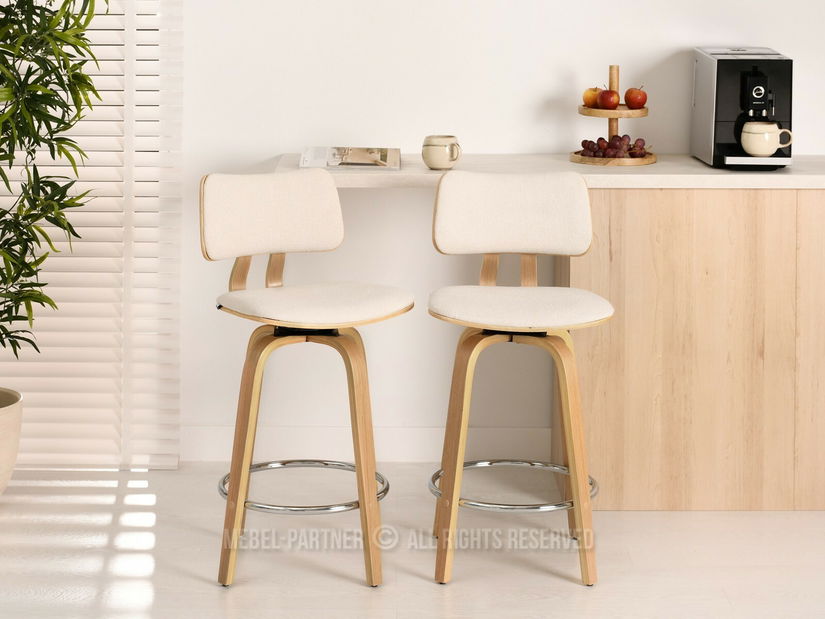 Židle Heindrich (krémová + dub)