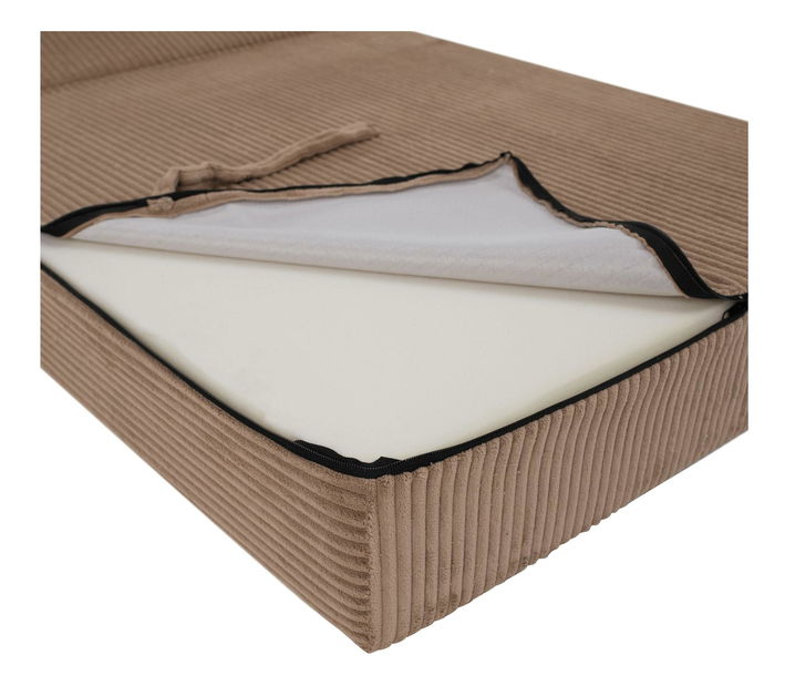 Rozkládací křeslo Plantearan (světlohnědá)