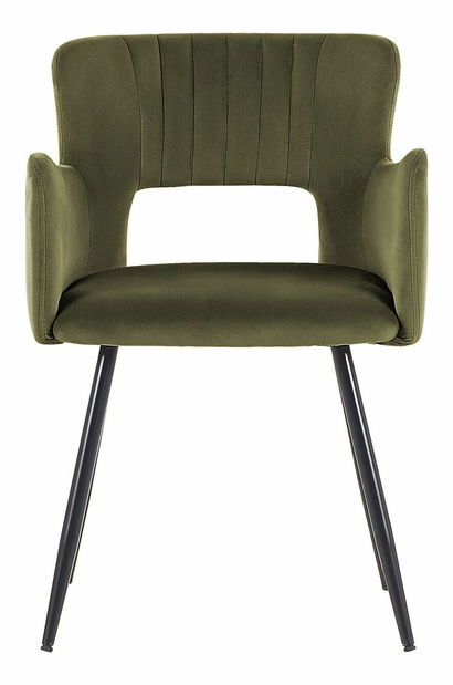  Set 2 ks jídelních židlí Shelba (olivově zelená)