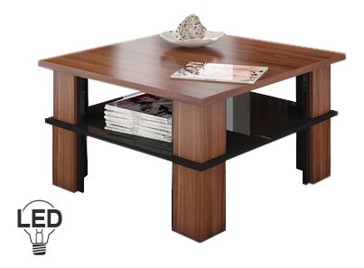 Konferenční stolek Fernhill 1 (švestka + lesk černý)