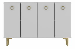 Skříňka Efia (antracit + stříbrná)