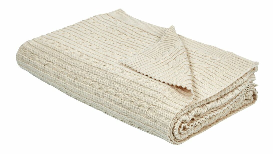 Deka 180x110 cm ANAMIS (textil) (béžová)