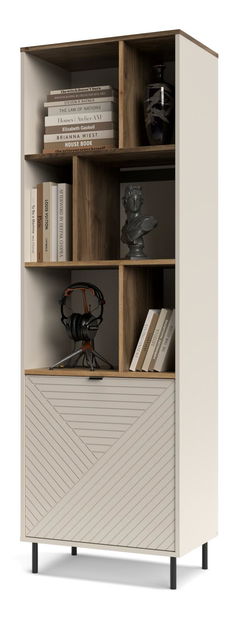 Regál Eliminados 1 (kašmír + dub castello)